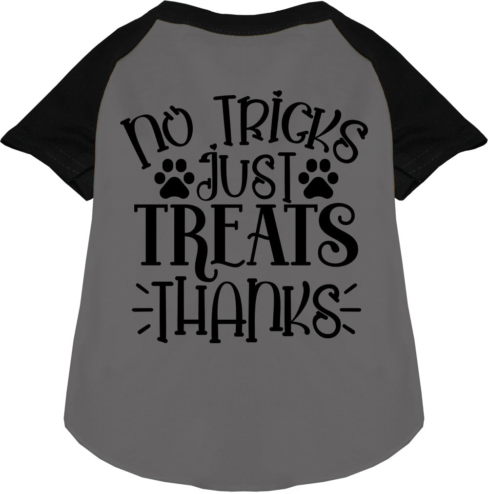 No Tricks, Just Treats Pet Raglan Shirt