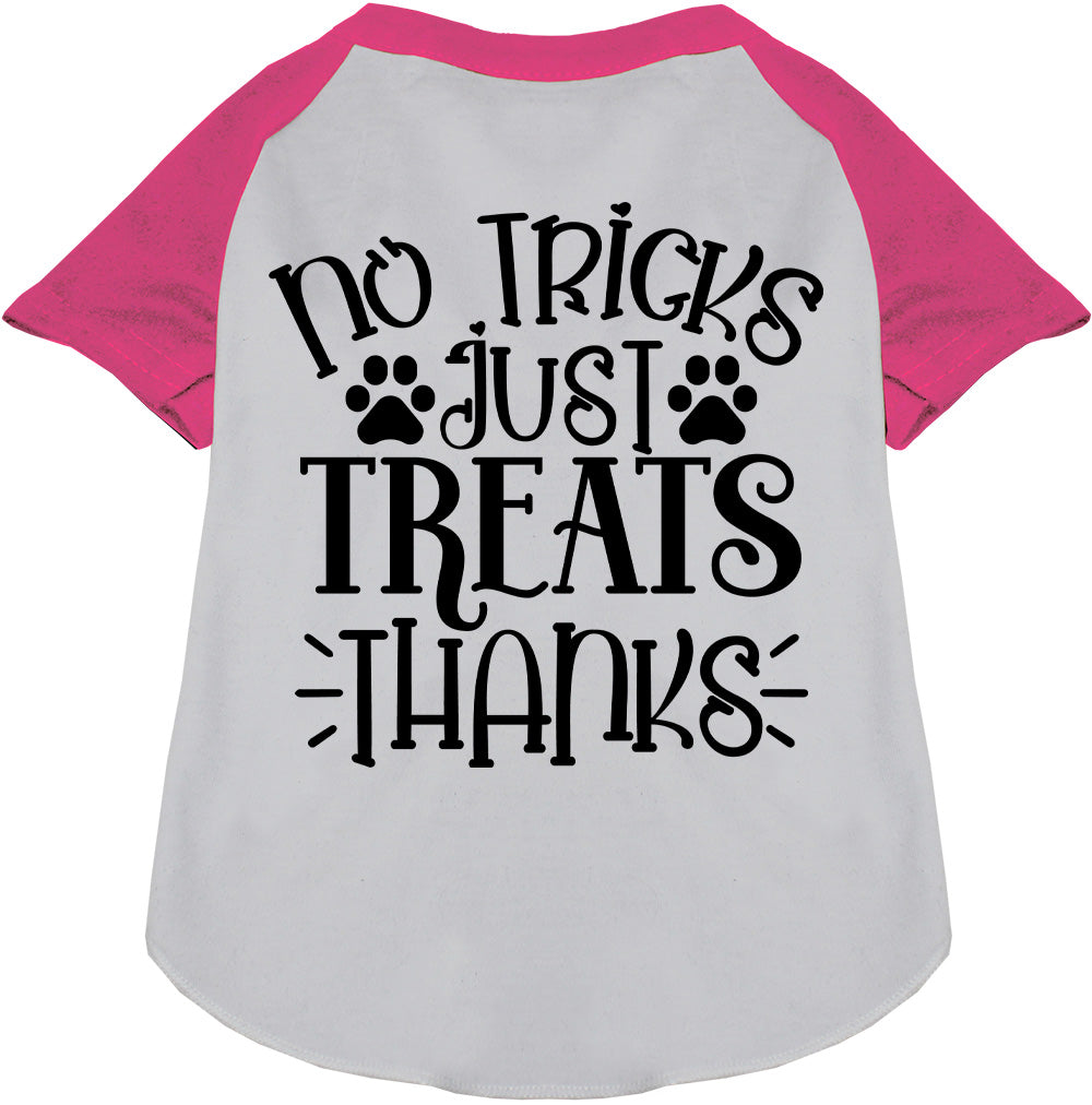 No Tricks, Just Treats Pet Raglan Shirt