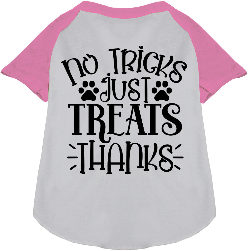 No Tricks, Just Treats Pet Raglan Shirt
