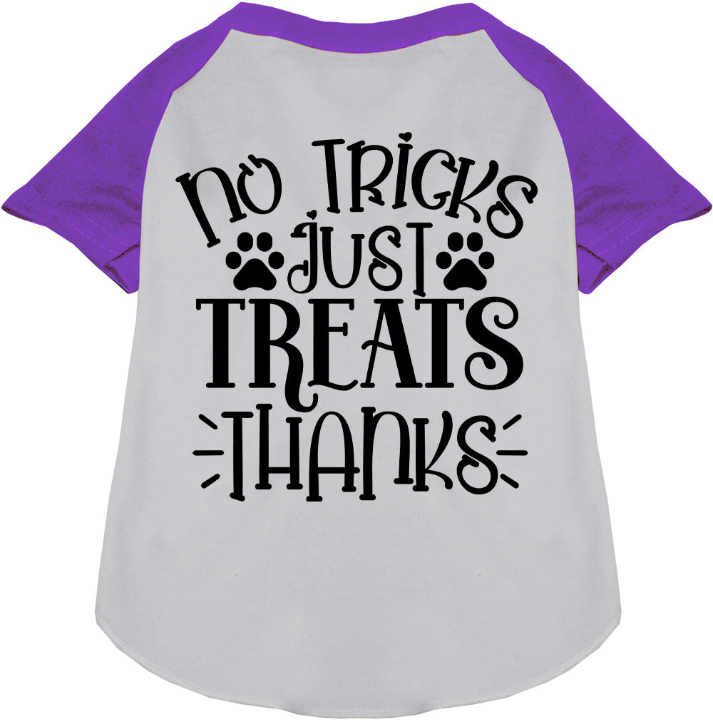 No Tricks, Just Treats Pet Raglan Shirt