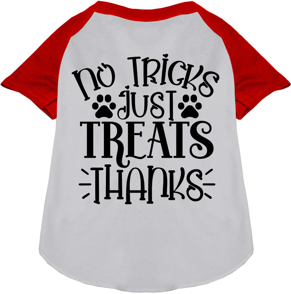 No Tricks, Just Treats Pet Raglan Shirt