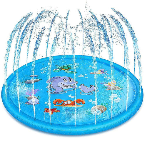 150cm Pet Play Water Spray Splash Mat Inflatable Sprinkler Cushion Pads