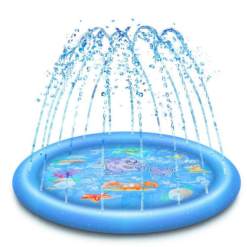 150cm Pet Play Water Spray Splash Mat Inflatable Sprinkler Cushion Pads