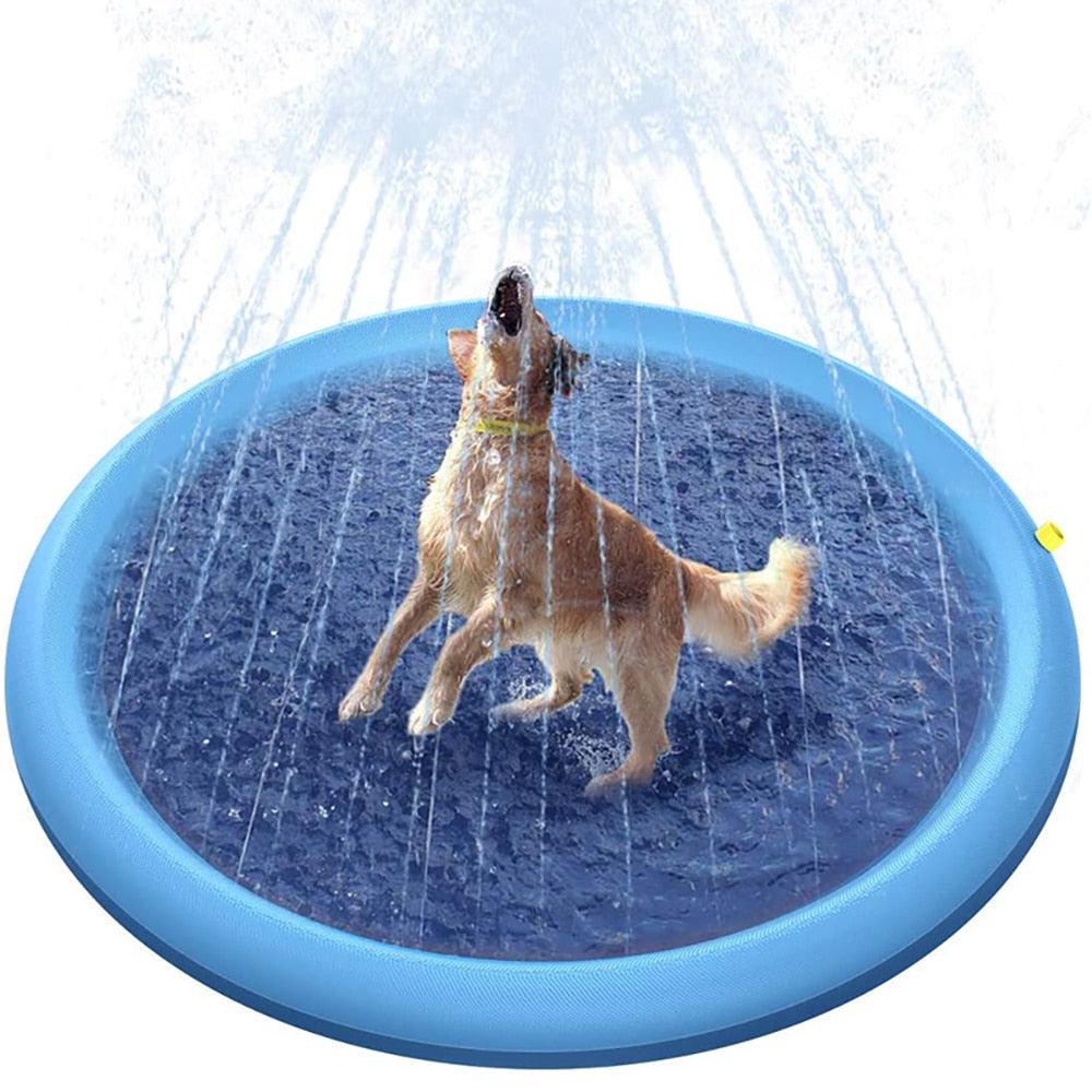 150cm Pet Play Water Spray Splash Mat Inflatable Sprinkler Cushion Pads