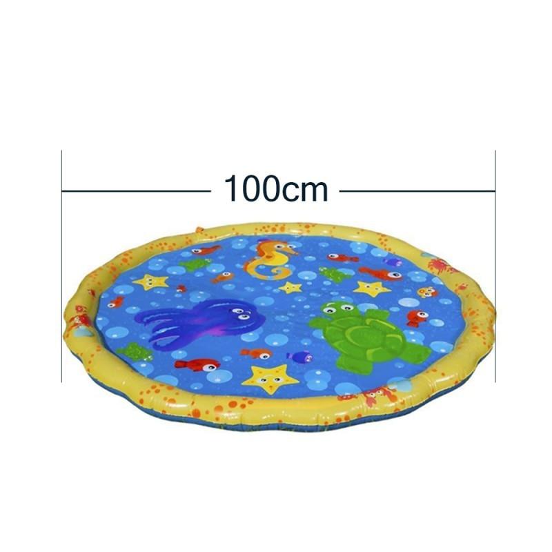 150cm Pet Play Water Spray Splash Mat Inflatable Sprinkler Cushion Pads