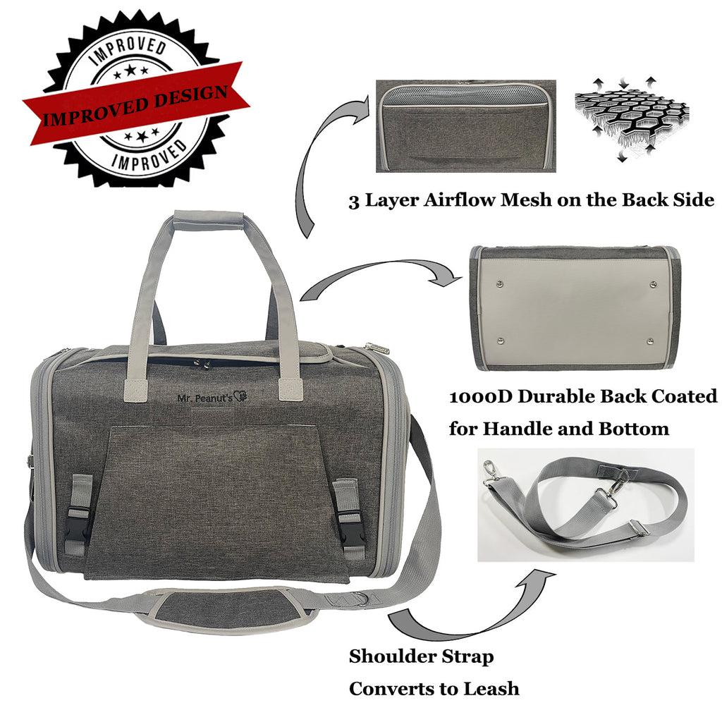 Mr. Peanut's Gold Series Big Apple XL Expandable Pet Carrier