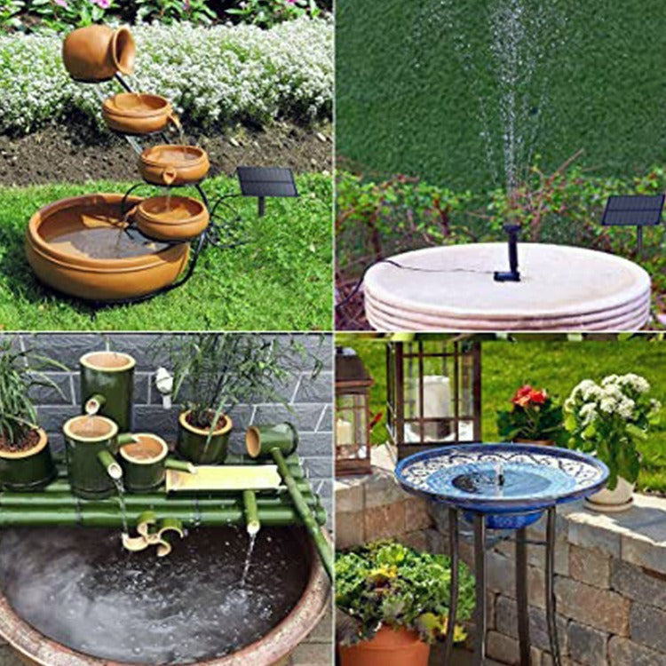 Solar ground mounted fountain outdoor water pool water landscape wall mounted