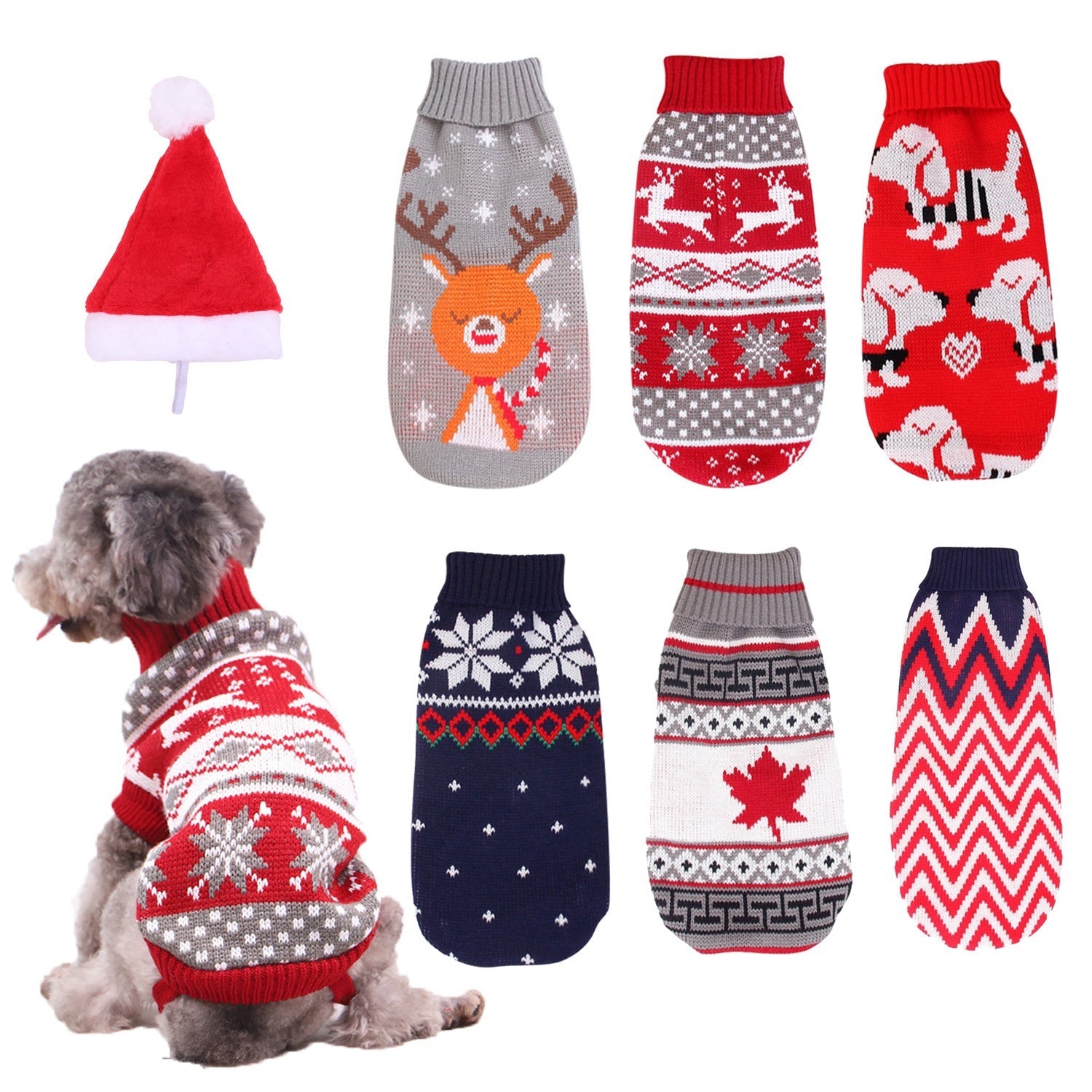 Christmas high necked knitted sweaters