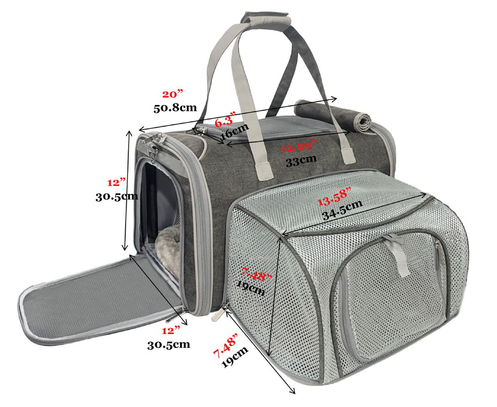 Mr. Peanut's Gold Series Big Apple XL Expandable Pet Carrier