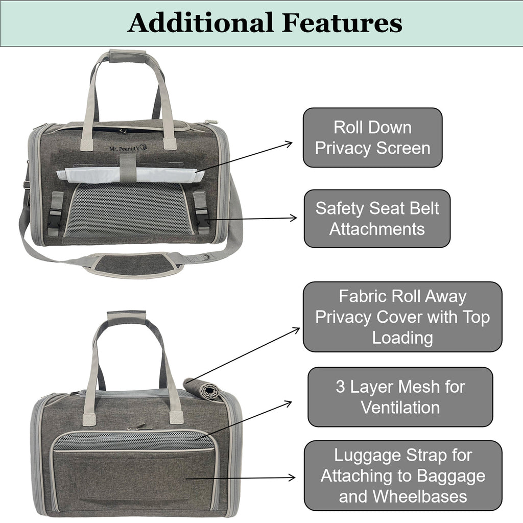 Mr. Peanut's Gold Series Big Apple XL Expandable Pet Carrier