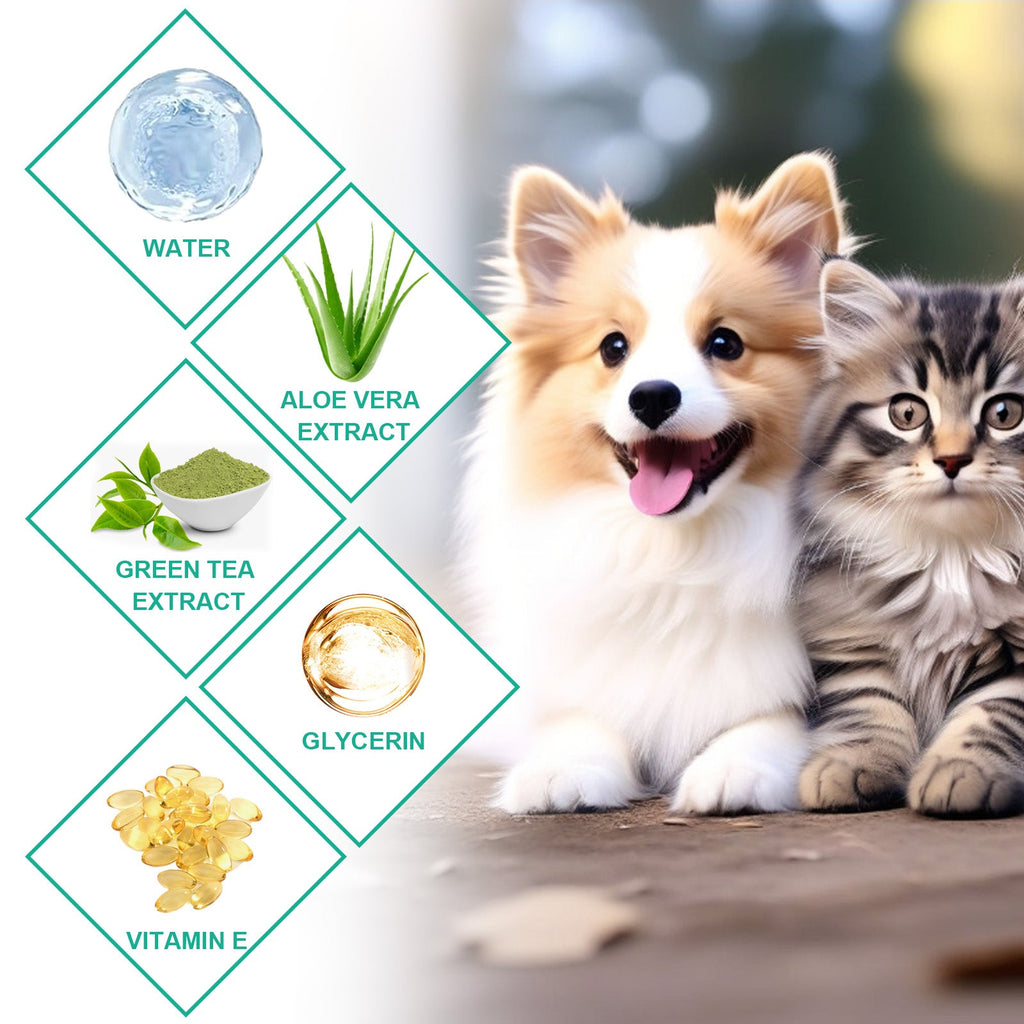 Pet Ear Cleaner Finger Wipes, Gently Clean Pet Ear Mites Ear Dirt Eye Dirt Feet Deodorize