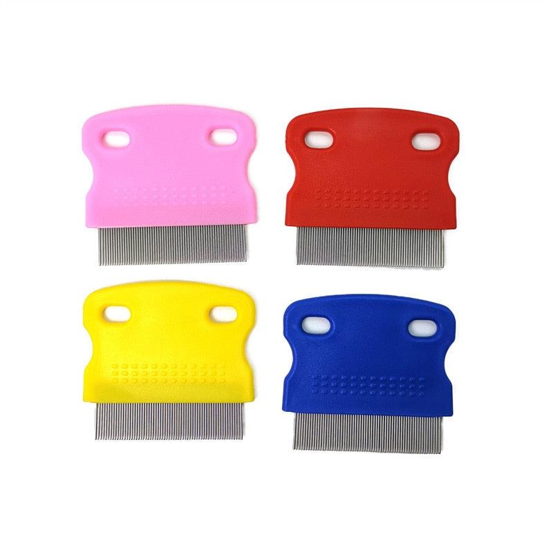 Dog Brush  Comb Pet Cat Puppy Dog Lice Comb Remover Stainless Steel Fine Teeth Pet Lice Flea Comb