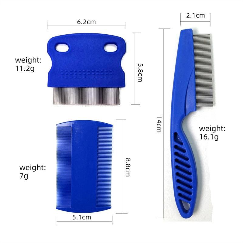 Dog Brush  Comb Pet Cat Puppy Dog Lice Comb Remover Stainless Steel Fine Teeth Pet Lice Flea Comb