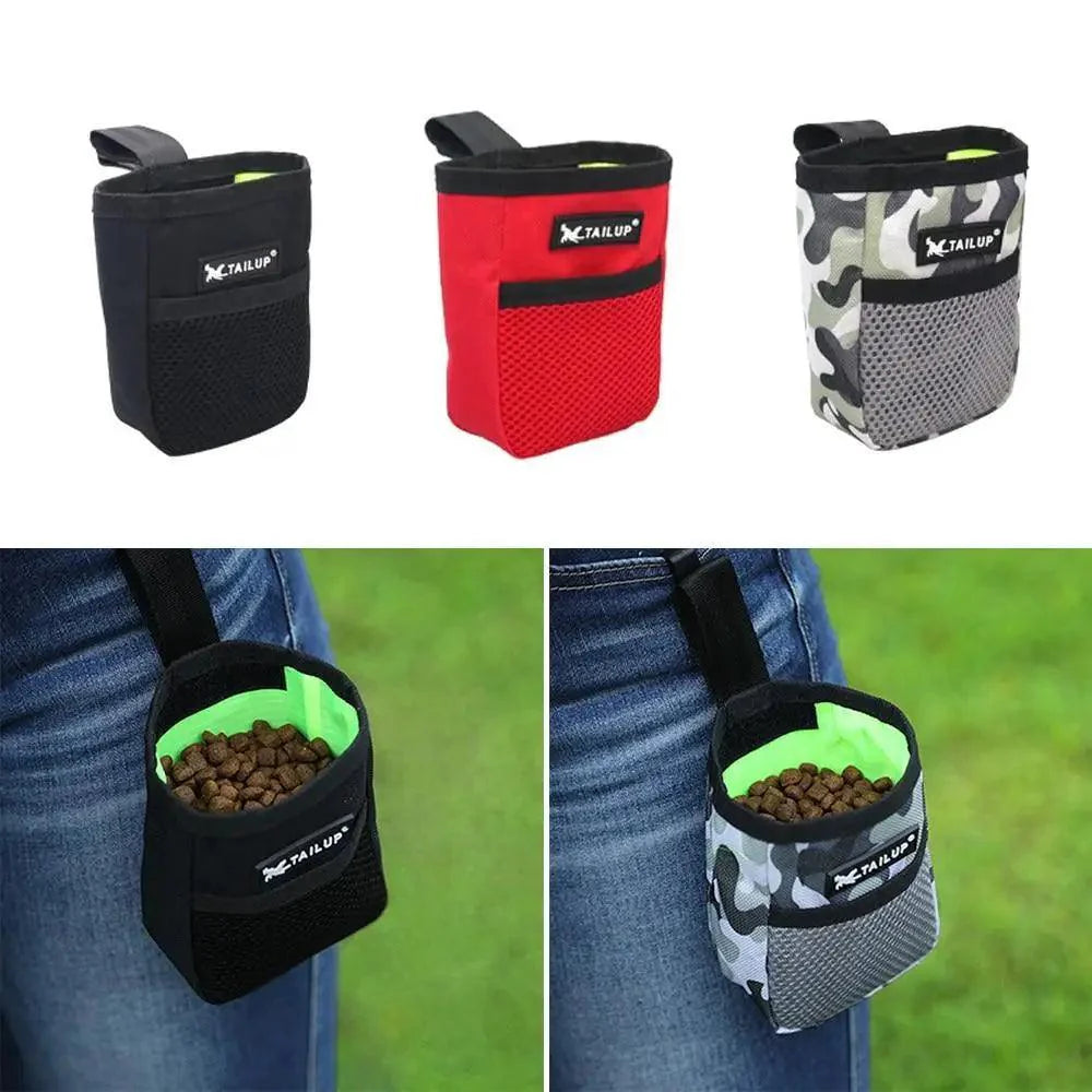 Adjustable Large Capacity Dog Treat Pouch Puppy Snack Waist Bag Durable