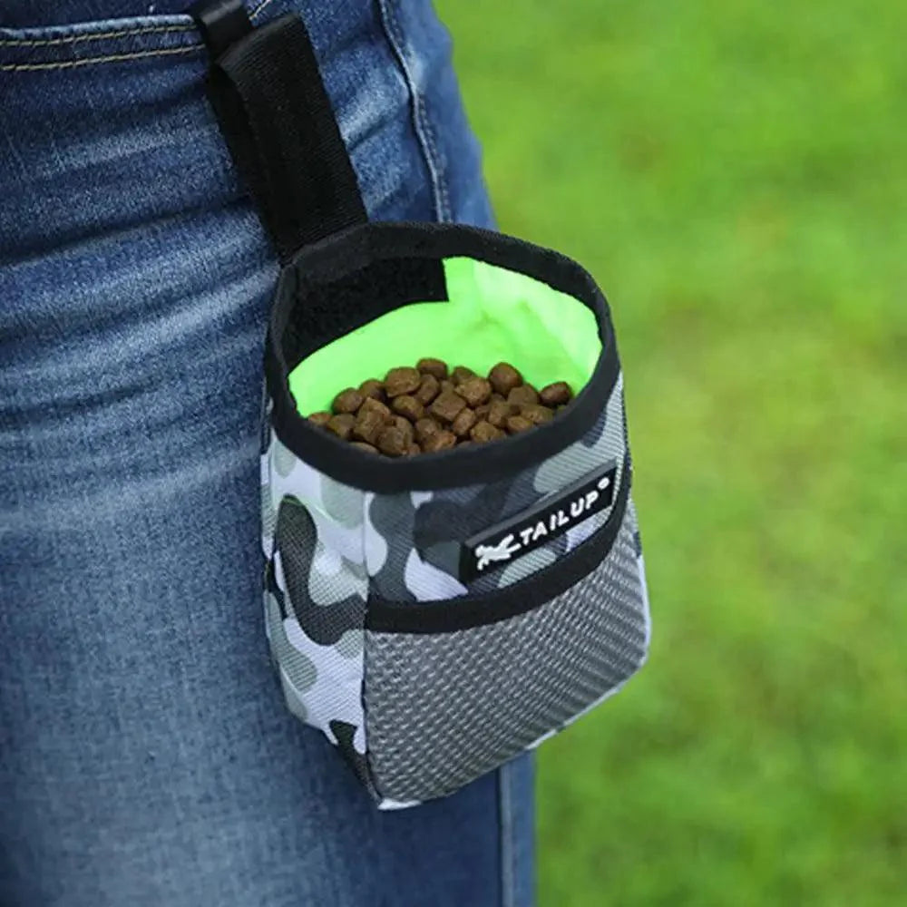 Adjustable Large Capacity Dog Treat Pouch Puppy Snack Waist Bag Durable