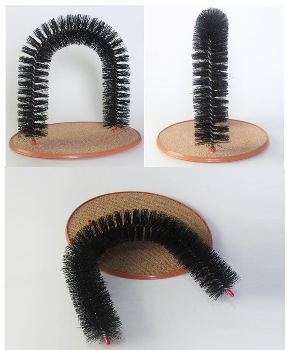 Toy Scratching Device Brush For Cat Arch Self Grooming and Massaging Brush Scratcher Pad
