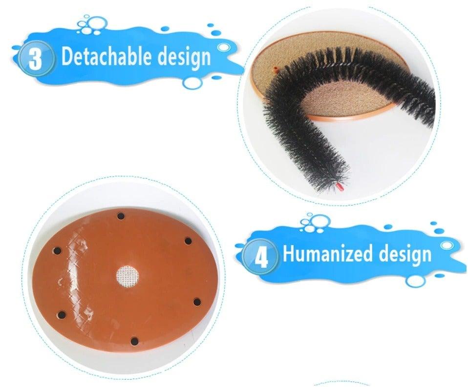 Toy Scratching Device Brush For Cat Arch Self Grooming and Massaging Brush Scratcher Pad