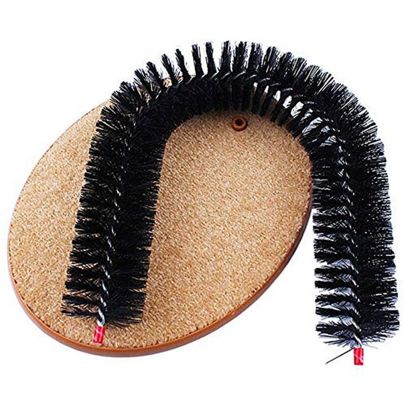 Toy Scratching Device Brush For Cat Arch Self Grooming and Massaging Brush Scratcher Pad