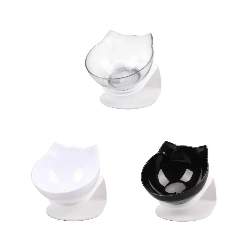 Double Transparent Non-slip Food Bowl With Protection