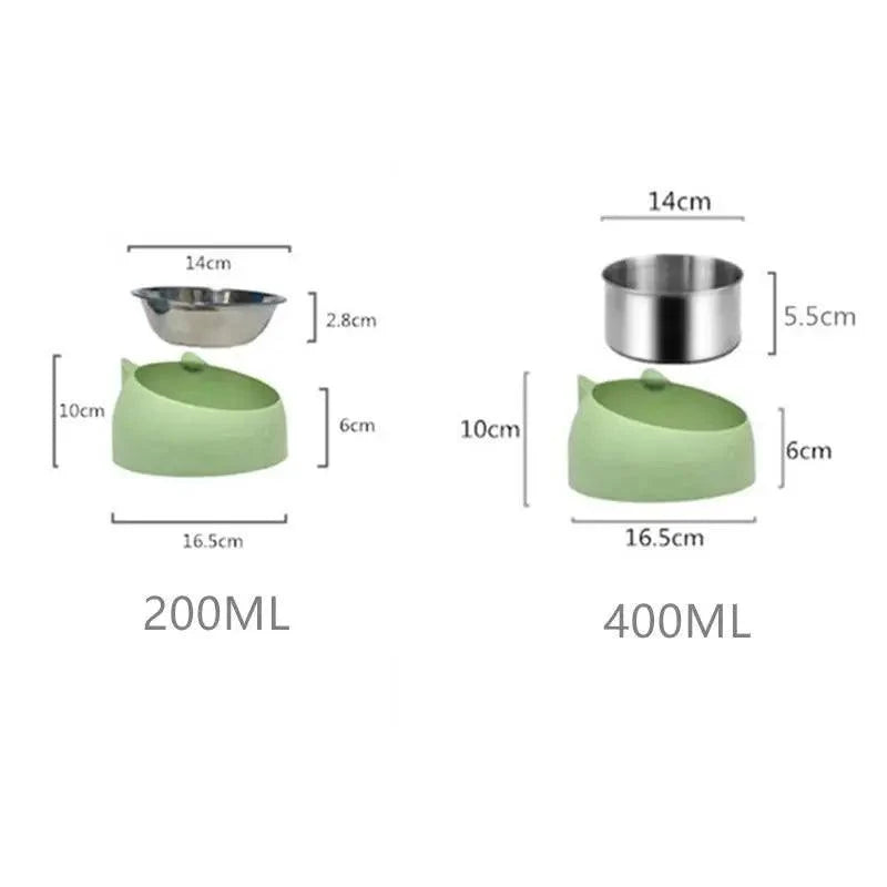 Durable Stainless Steel Cat Small Pet Bowl Easy Clean