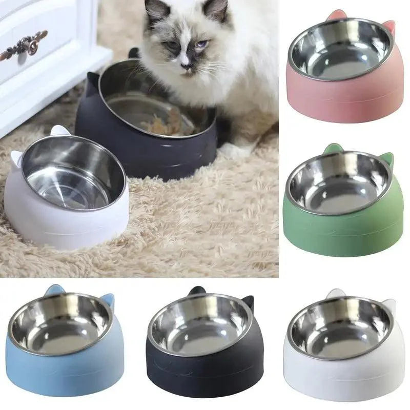 Durable Stainless Steel Cat Small Pet Bowl Easy Clean