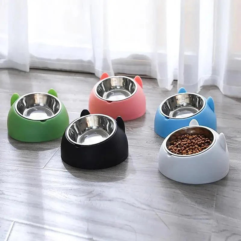Durable Stainless Steel Cat Small Pet Bowl Easy Clean