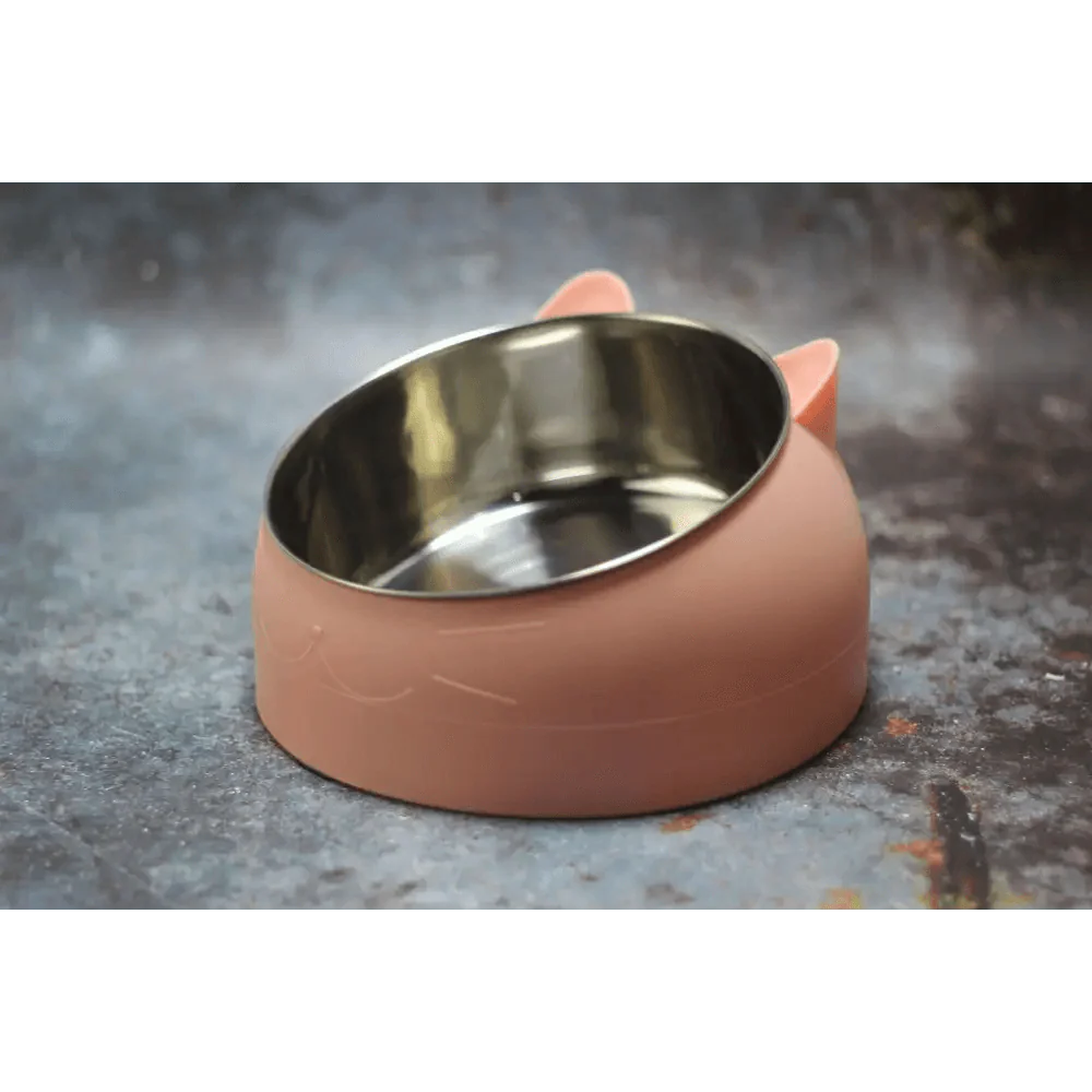 Durable Stainless Steel Cat Small Pet Bowl Easy Clean