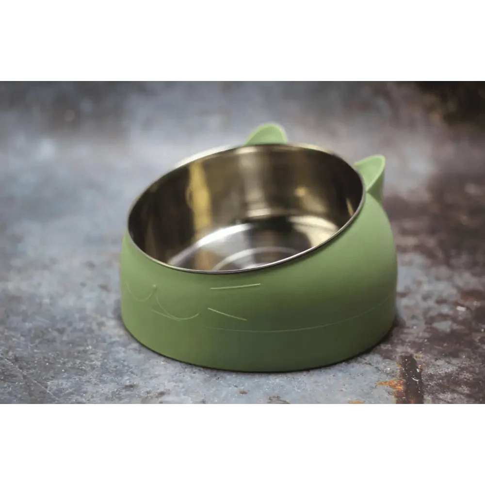 Durable Stainless Steel Cat Small Pet Bowl Easy Clean