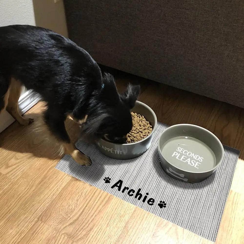 Durable Waterproof Pet Feeding Mat Water Cushion  Personalized Pet Mat