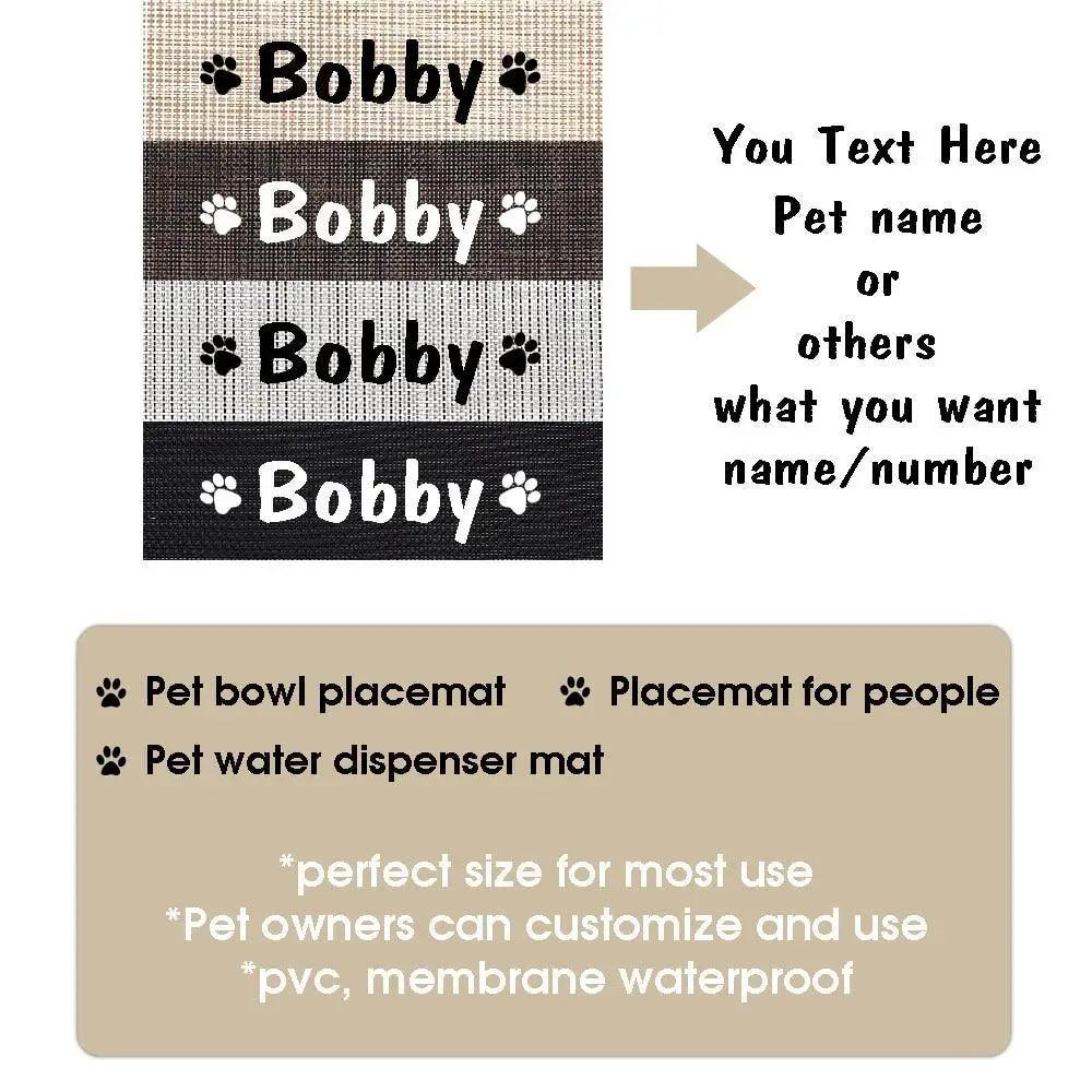 Durable Waterproof Pet Feeding Mat Water Cushion  Personalized Pet Mat