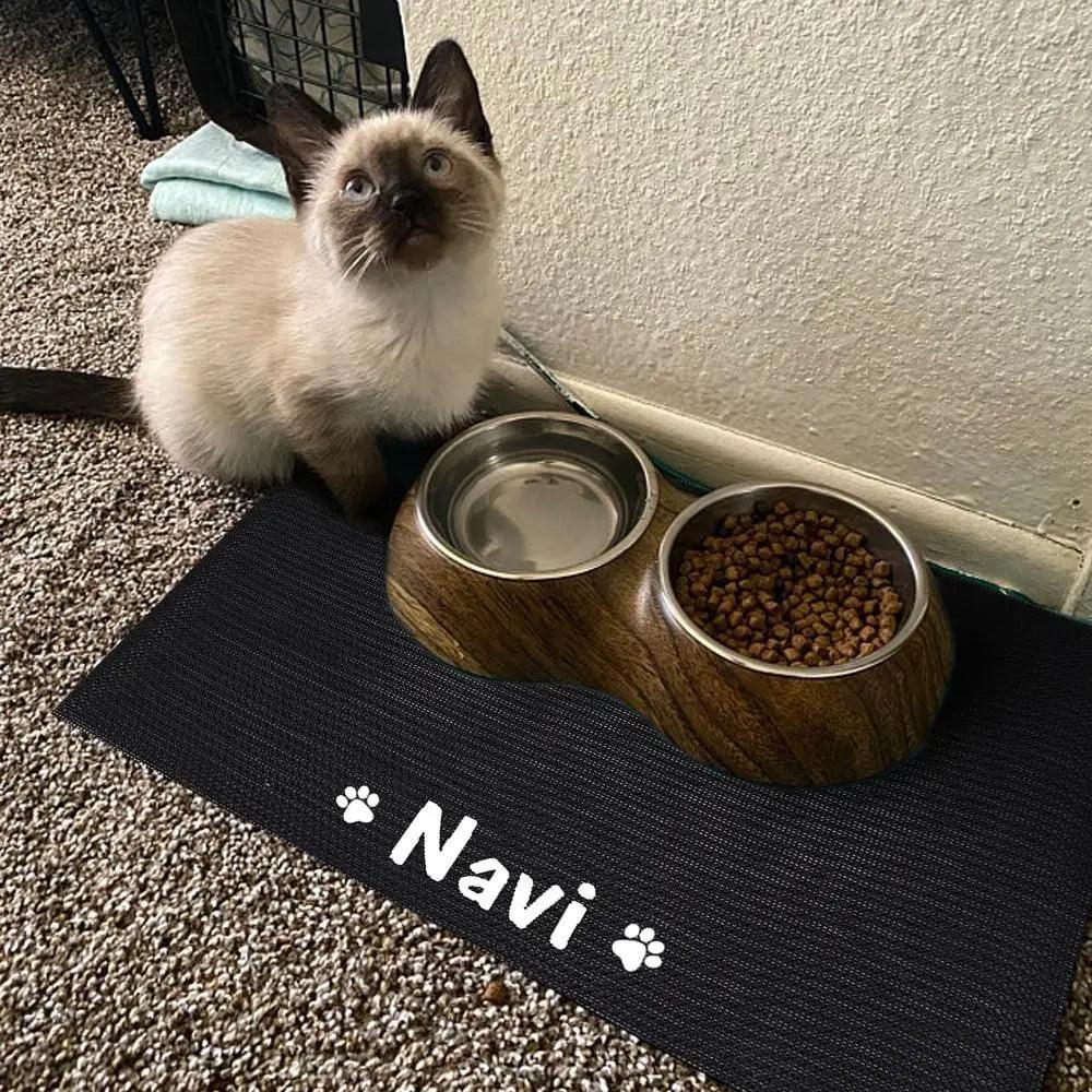Durable Waterproof Pet Feeding Mat Water Cushion  Personalized Pet Mat