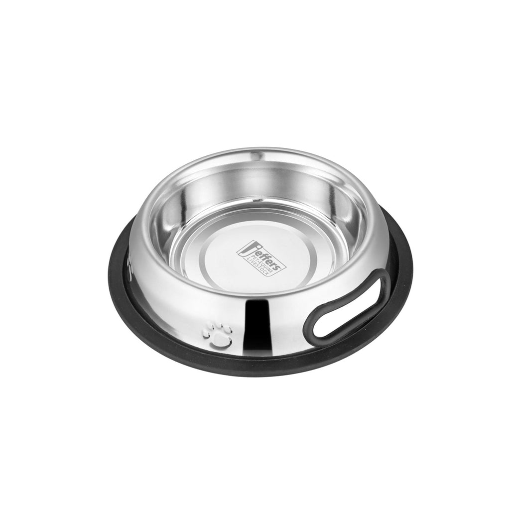 Jeffers Pet Embossed Stainless Steel Pet Bowls for Dogs, Cats, Puppies, Kittens