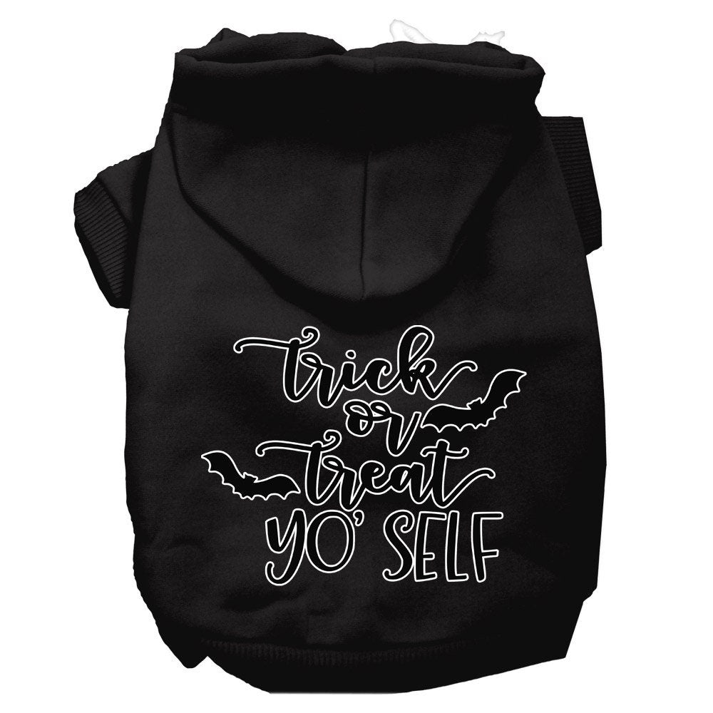 Halloween Pet Hoodie Screen Printed, "Trick Or Treat Yo' Self"