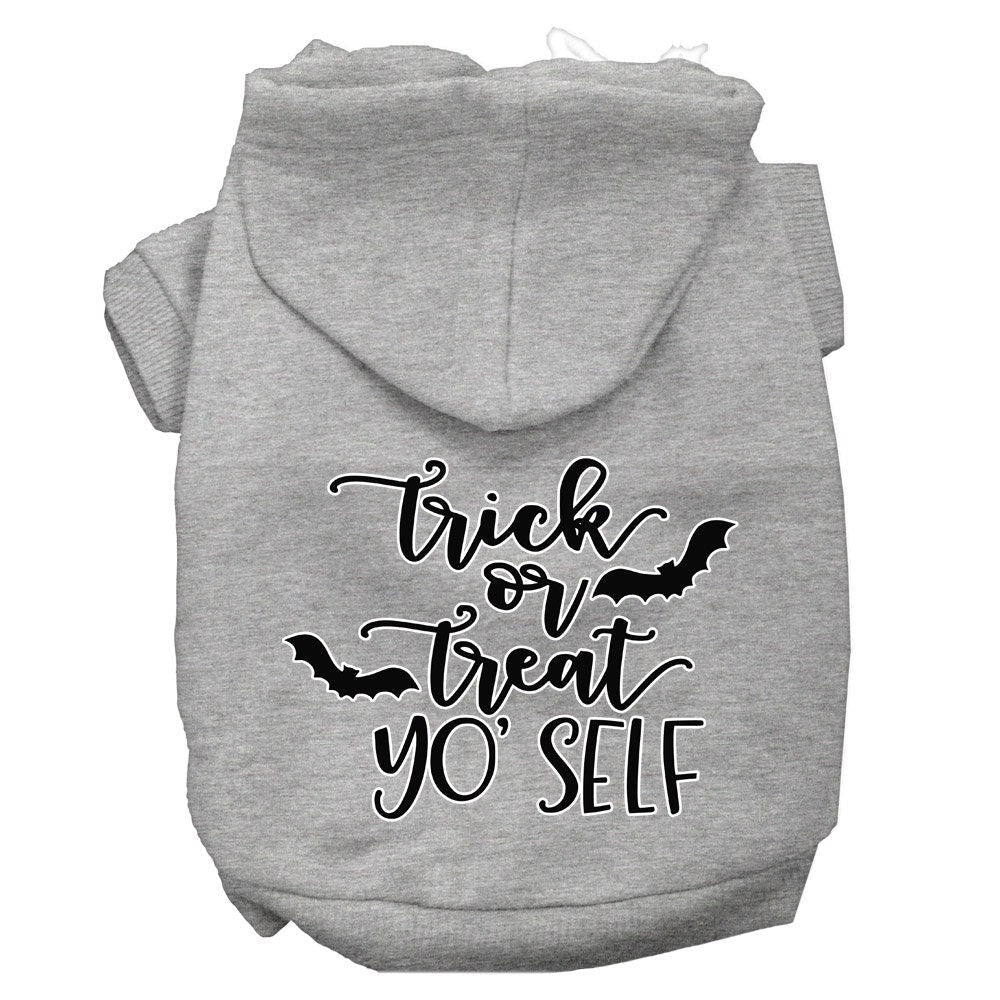 Halloween Pet Hoodie Screen Printed, "Trick Or Treat Yo' Self"