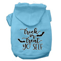 Halloween Pet Hoodie Screen Printed, "Trick Or Treat Yo' Self"