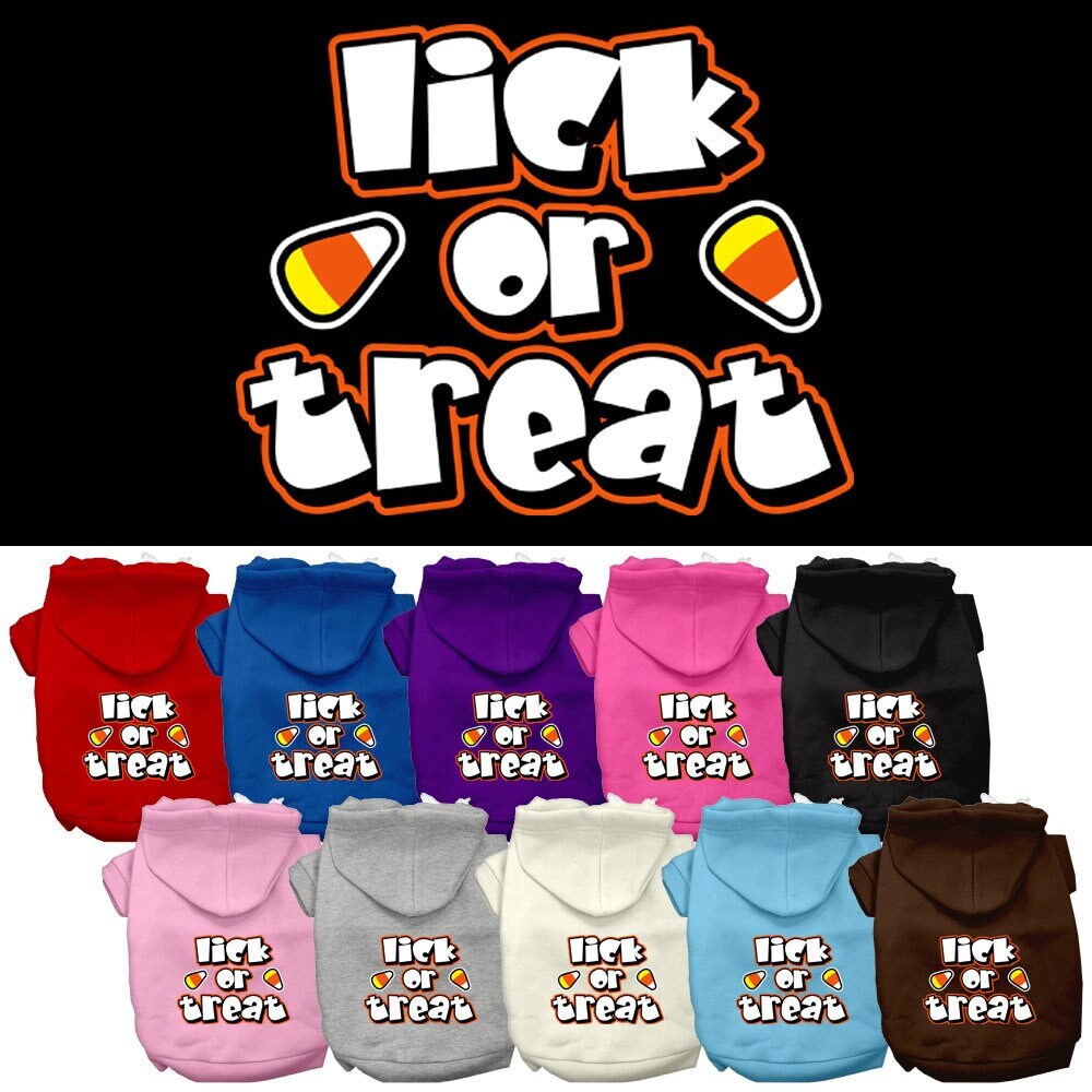 Halloween Pet Hoodie "Lick or Treat"