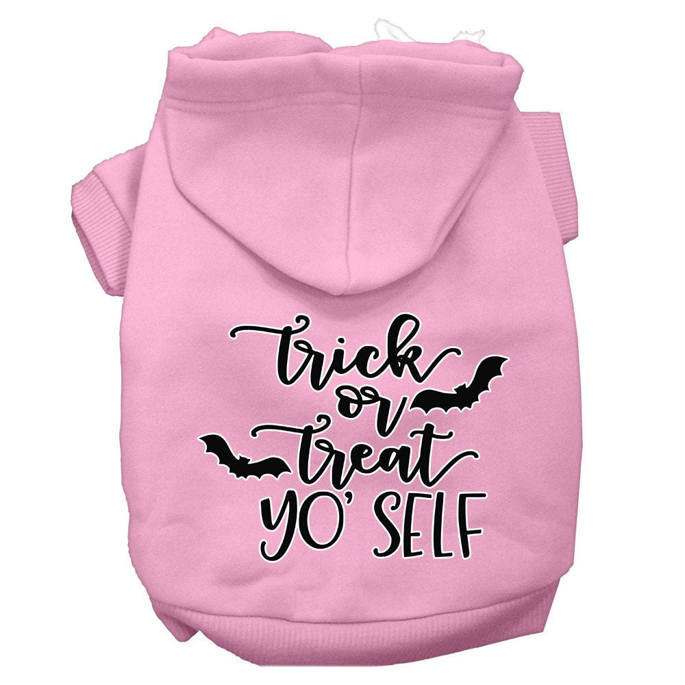 Halloween Pet Hoodie Screen Printed, "Trick Or Treat Yo' Self"