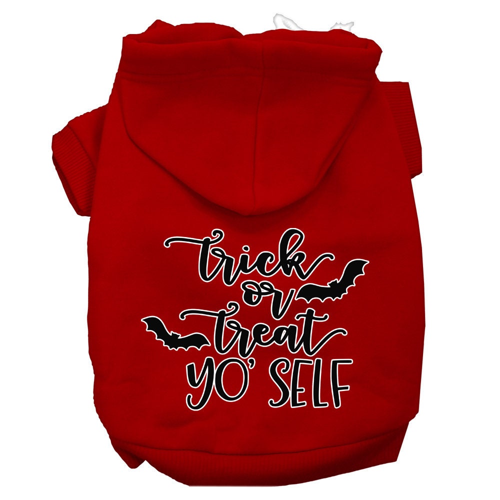 Halloween Pet Hoodie Screen Printed, "Trick Or Treat Yo' Self"