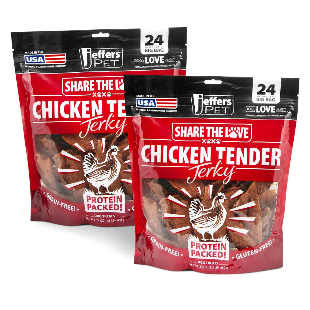 Jeffers Chicken Jerky Healthy Dog Treats, 24 oz - Made in USA