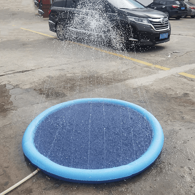 Swimming Pool Pet Sprinkler Pad Inflatable Water Spray Mat Tub Summer Play Cooling Mat