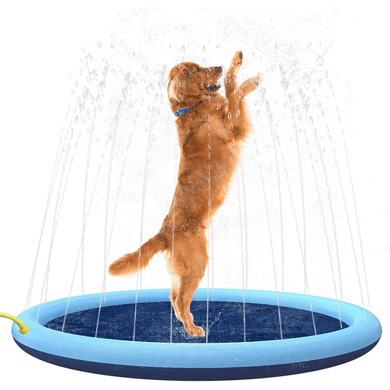 Swimming Pool Pet Sprinkler Pad Inflatable Water Spray Mat Tub Summer Play Cooling Mat