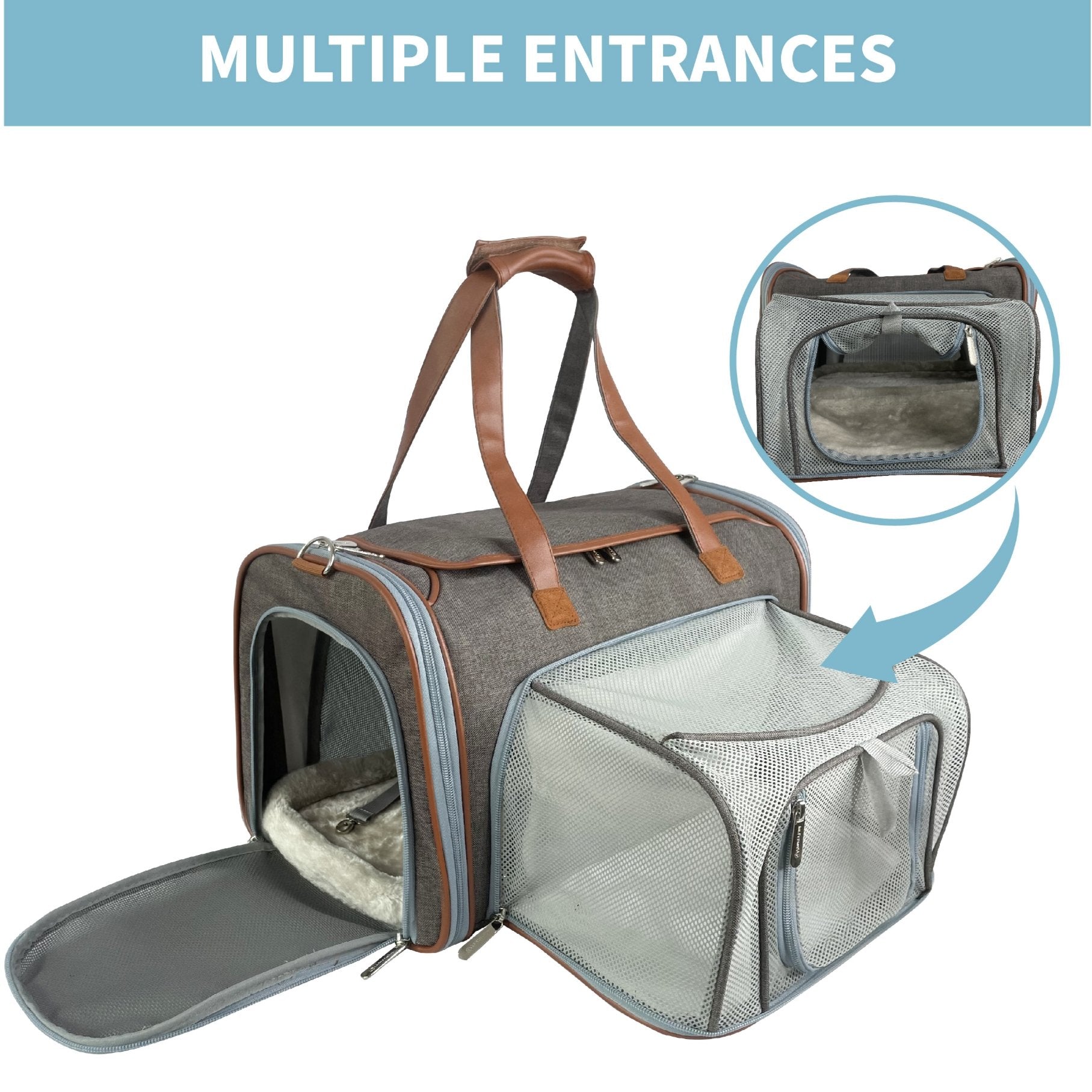 Mr. Peanut's Gold Series Big Apple XL Expandable Pet Carrier