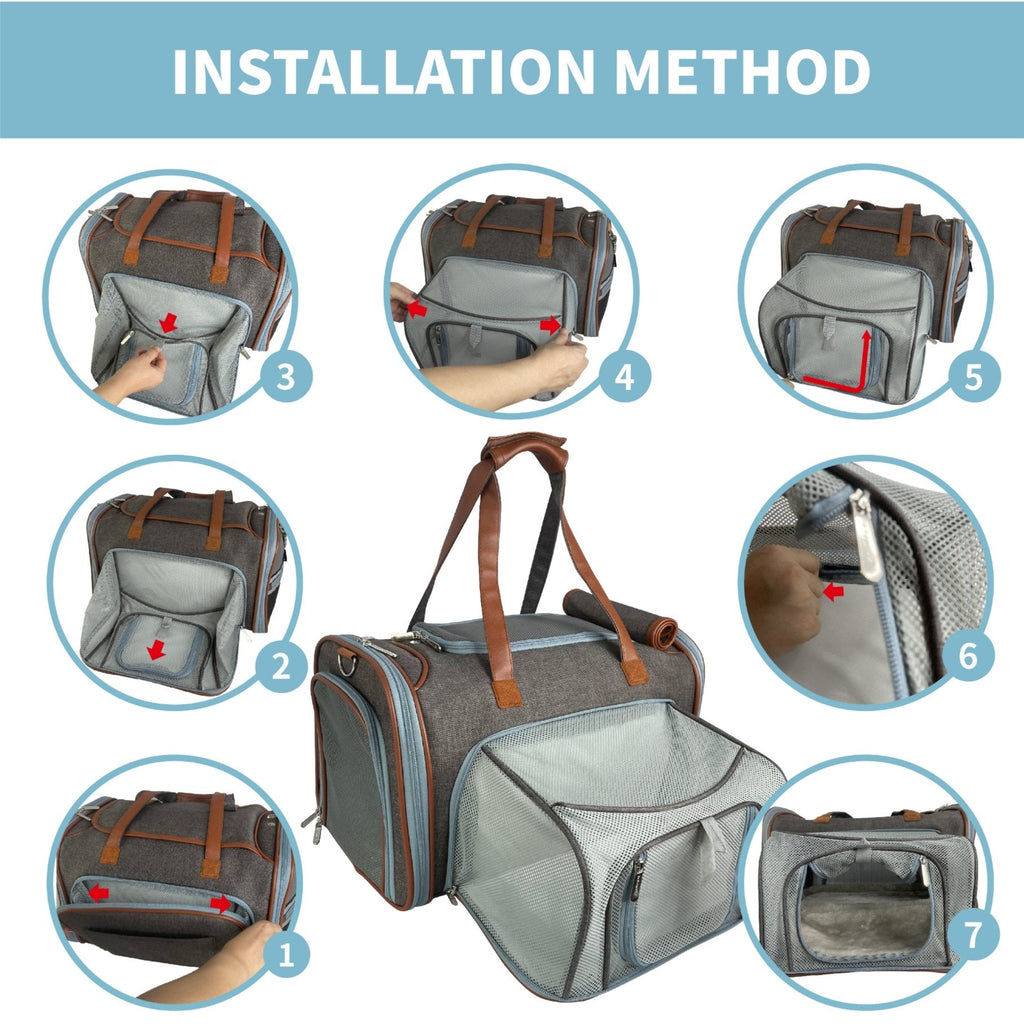 Mr. Peanut's Gold Series Big Apple XL Expandable Pet Carrier