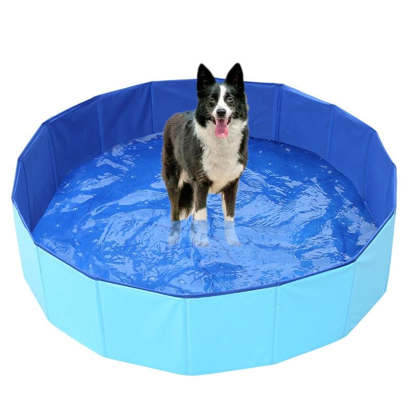 Foldable Dog Pool for Large Dogs Portable Plastic Hard Outdoor Swimming Pool