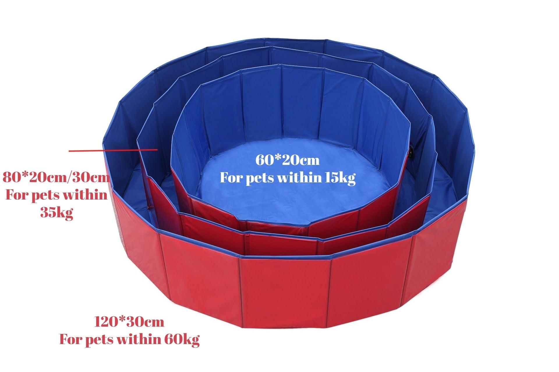 Foldable Dog Pool for Large Dogs Portable Plastic Hard Outdoor Swimming Pool