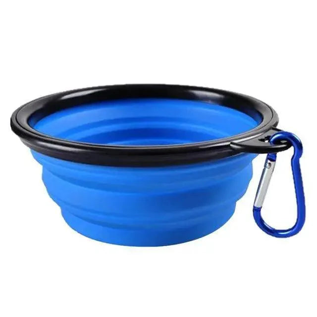 Universal Colorful Collapsible Silicone Dog Food Water Bowl