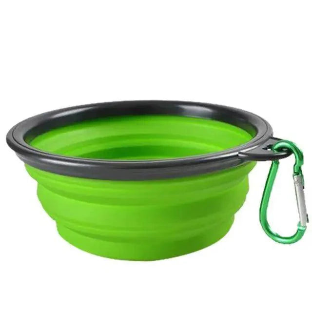 Universal Colorful Collapsible Silicone Dog Food Water Bowl