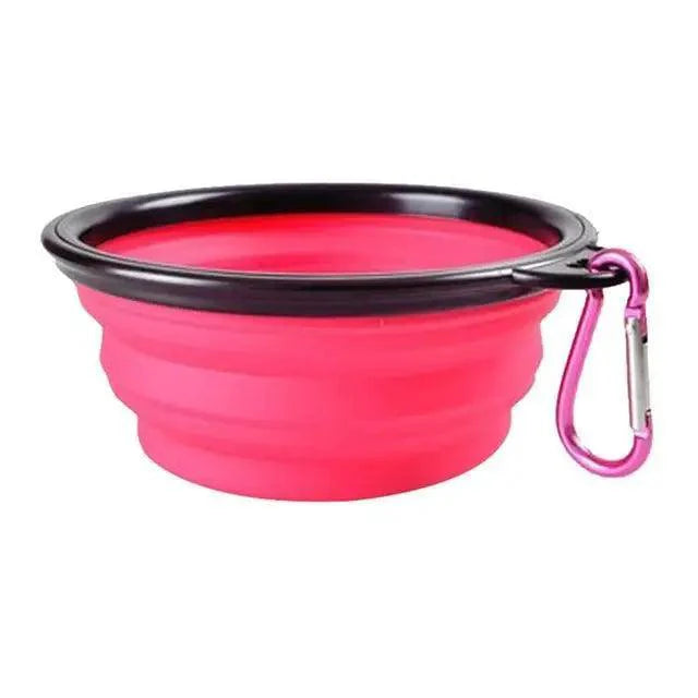 Universal Colorful Collapsible Silicone Dog Food Water Bowl