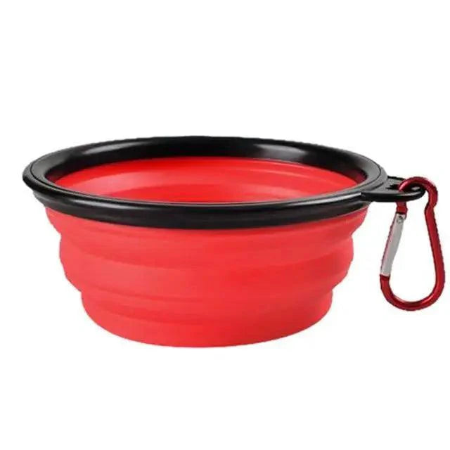 Universal Colorful Collapsible Silicone Dog Food Water Bowl