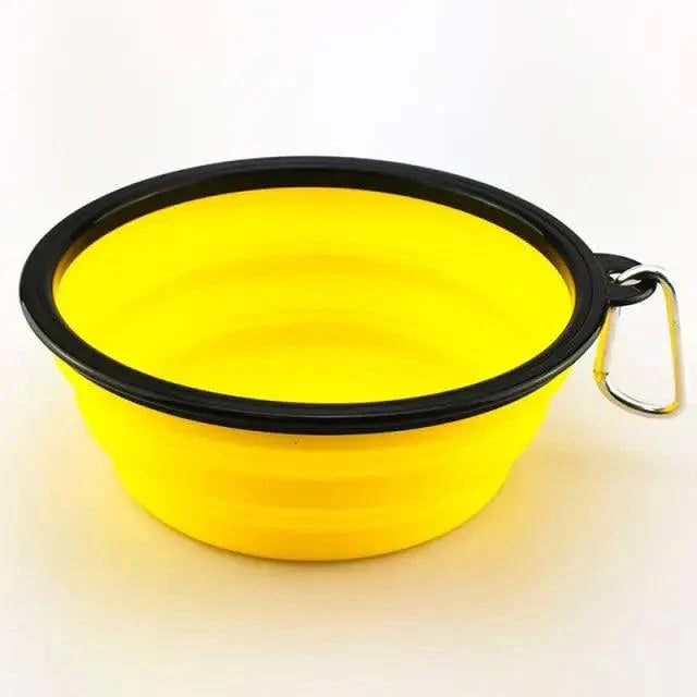 Universal Colorful Collapsible Silicone Dog Food Water Bowl